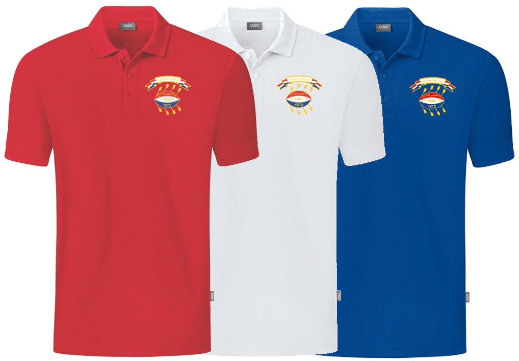 Polo Shirt rot, weiß oder blau